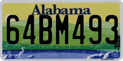 AL license plate 64BM493