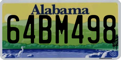 AL license plate 64BM498