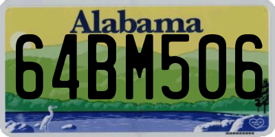 AL license plate 64BM506