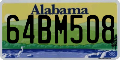 AL license plate 64BM508