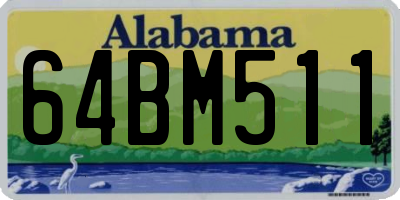 AL license plate 64BM511