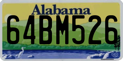 AL license plate 64BM526