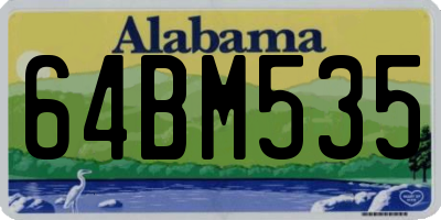 AL license plate 64BM535