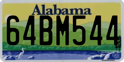 AL license plate 64BM544