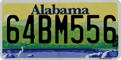 AL license plate 64BM556