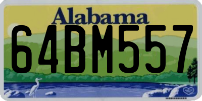 AL license plate 64BM557