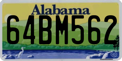 AL license plate 64BM562