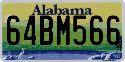 AL license plate 64BM566