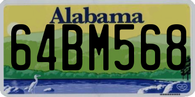 AL license plate 64BM568