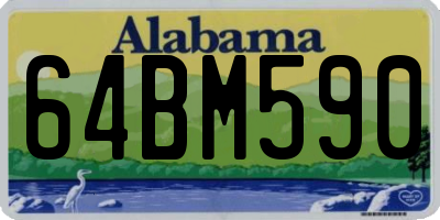 AL license plate 64BM590