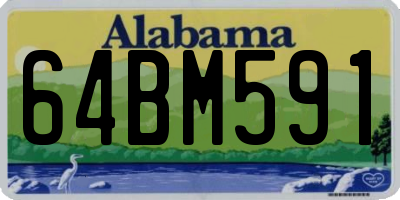 AL license plate 64BM591