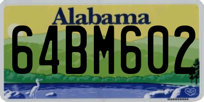 AL license plate 64BM602