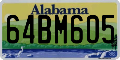 AL license plate 64BM605