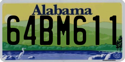 AL license plate 64BM611