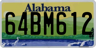 AL license plate 64BM612