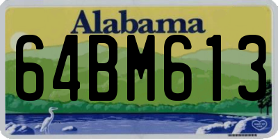 AL license plate 64BM613
