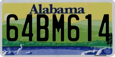 AL license plate 64BM614