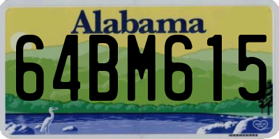 AL license plate 64BM615