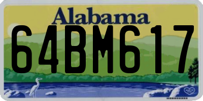 AL license plate 64BM617