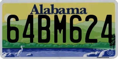 AL license plate 64BM624