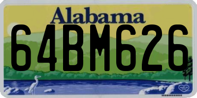 AL license plate 64BM626