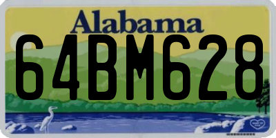 AL license plate 64BM628