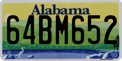 AL license plate 64BM652
