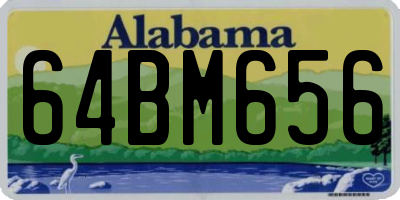 AL license plate 64BM656