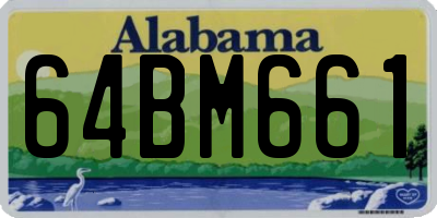 AL license plate 64BM661