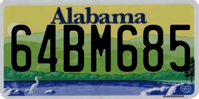 AL license plate 64BM685