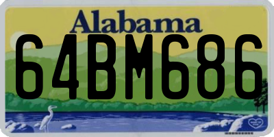 AL license plate 64BM686