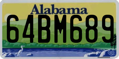 AL license plate 64BM689