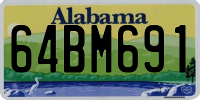 AL license plate 64BM691
