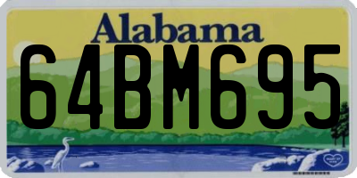 AL license plate 64BM695