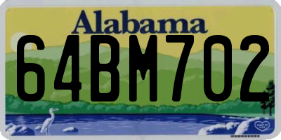 AL license plate 64BM702