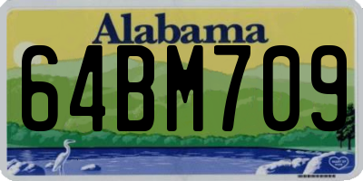 AL license plate 64BM709