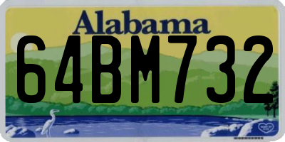 AL license plate 64BM732