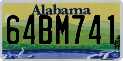 AL license plate 64BM741