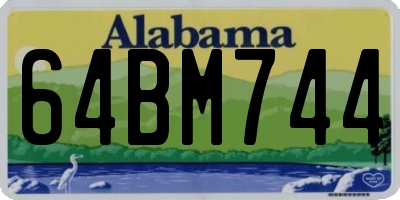 AL license plate 64BM744
