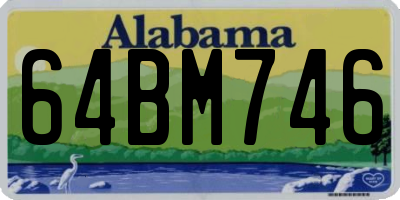 AL license plate 64BM746