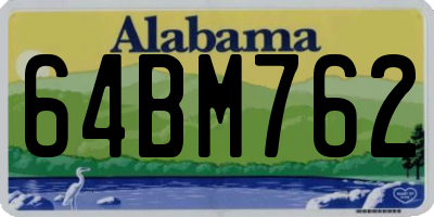 AL license plate 64BM762