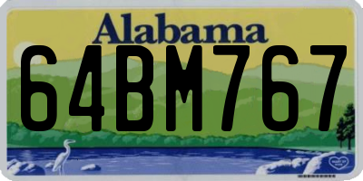 AL license plate 64BM767