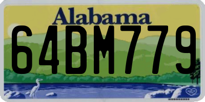 AL license plate 64BM779