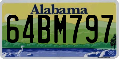 AL license plate 64BM797