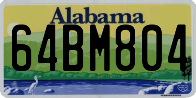 AL license plate 64BM804
