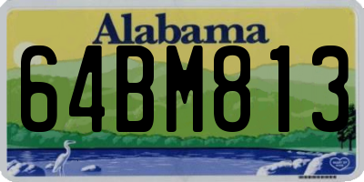 AL license plate 64BM813