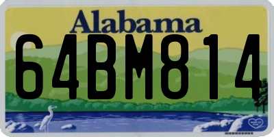 AL license plate 64BM814