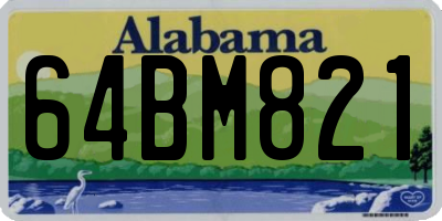 AL license plate 64BM821