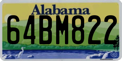 AL license plate 64BM822