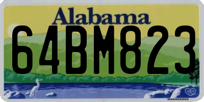 AL license plate 64BM823